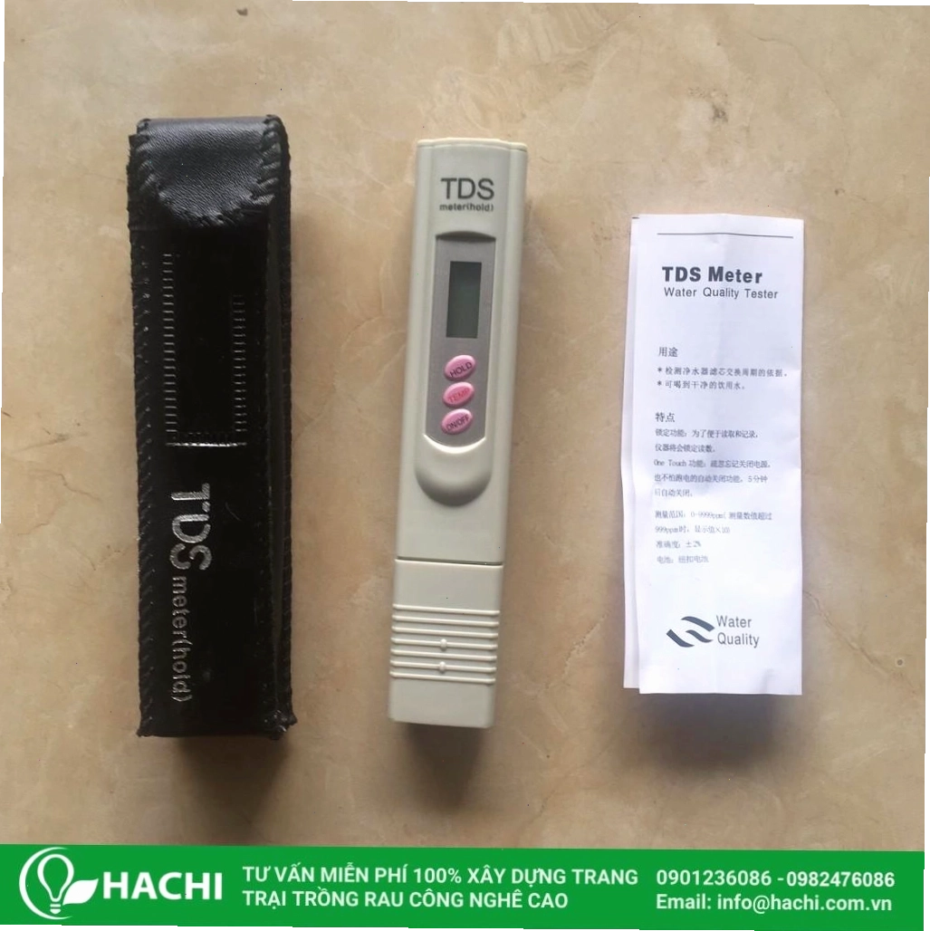 Sử dụng bút đo TDS/EC để kiểm soát nồng độ dung dịch thủy canh