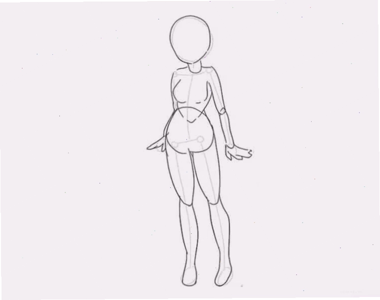Tạo hình khối cơ bản cho dáng người anime