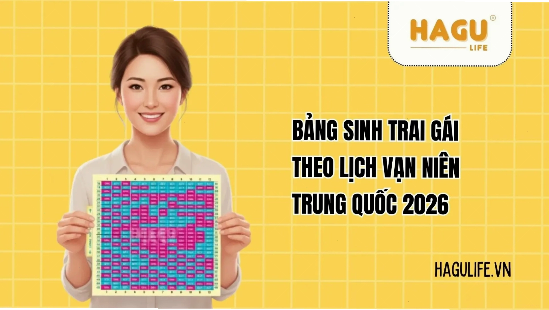 Tra cứu bảng sinh trai gái theo lịch Vạn Niên Trung Quốc