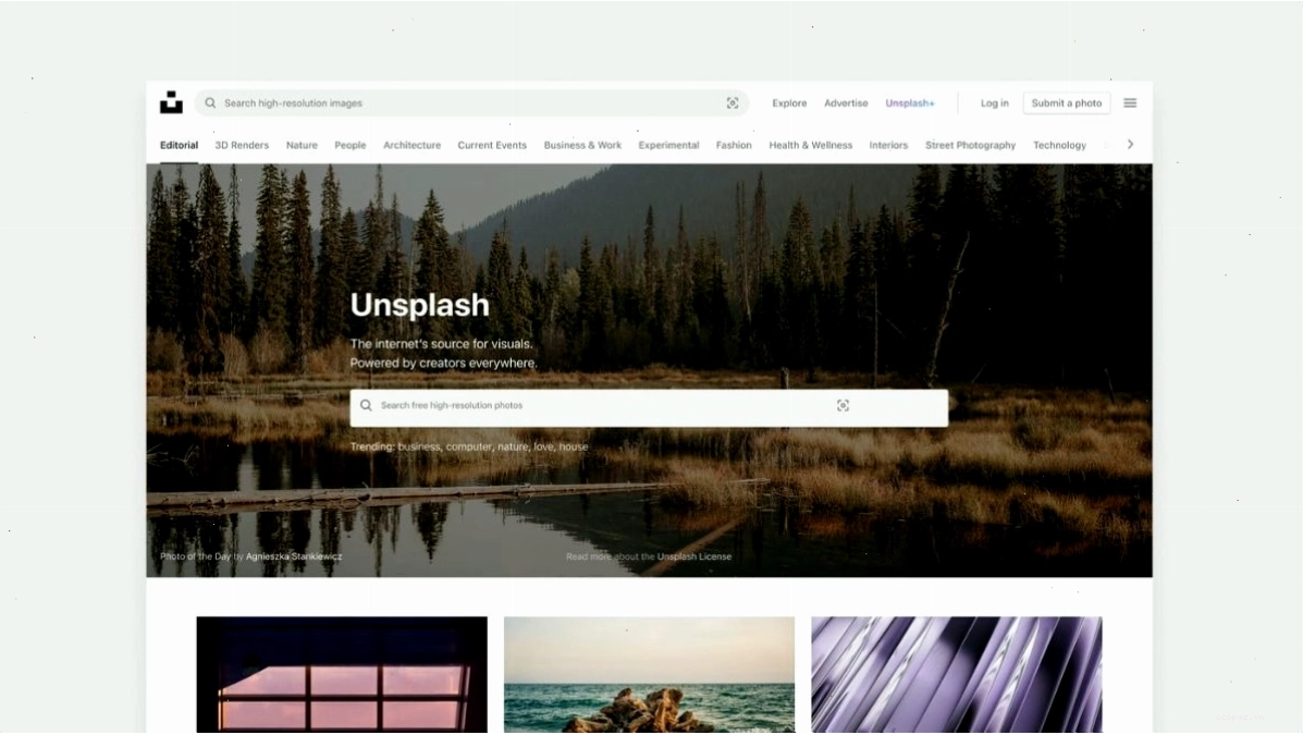 Trang web Unsplash cung cấp hình nền anime chất lượng cao