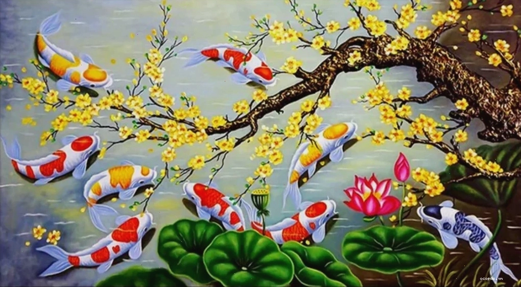 Tranh cửu ngư quần hội
