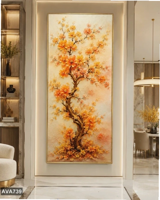 Tranh vũ điệu kim hoa uyển chuyển và tinh tế