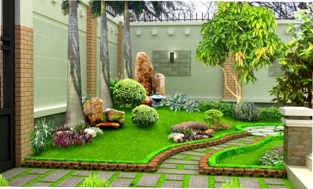 Trồng cây sân vườn giúp tăng tính thẩm mỹ cho ngôi nhà