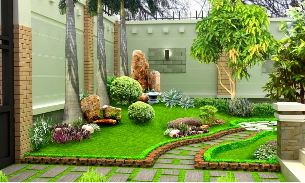 Trồng cây sân vườn giúp tăng tính thẩm mỹ cho ngôi nhà