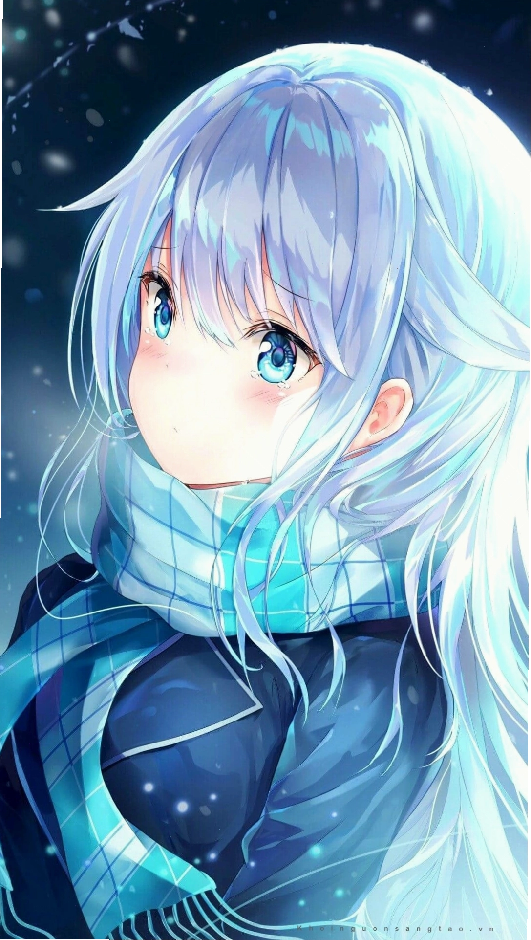 Tuyển tập ảnh anime tóc xanh đẹp mắt