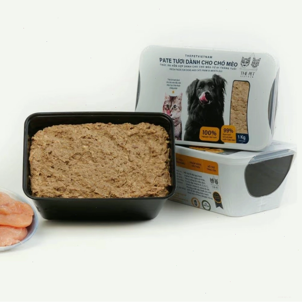 Bổ sung dinh dưỡng bằng pate tươi sau khi tiêm phòng