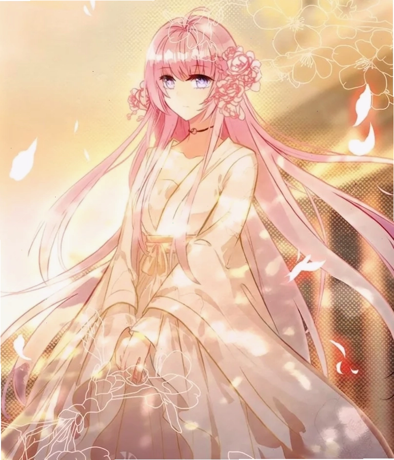 ảnh anime girl tóc hồng dễ thương nhân vật Momo