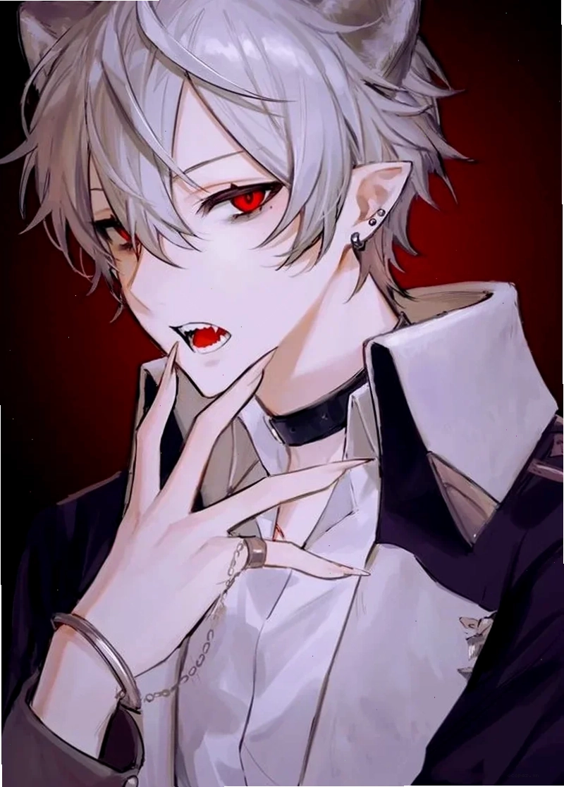 anime boy lạnh lùng với mái tóc vuốt ngược đầy phong cách