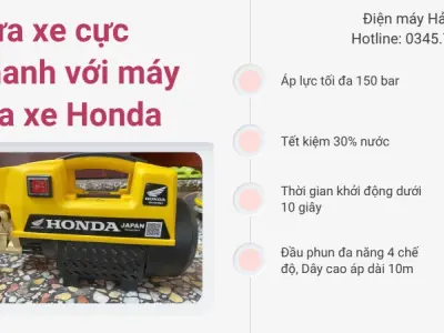 Chọn máy rửa xe điện máy Hải Quân- Tin tưởng ngay từ lần đầu tiên