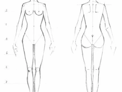 Hướng dẫn vẽ dáng người anime nữ đứng thẳng chuẩn xác