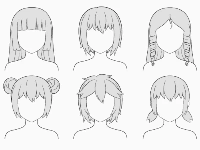Hướng dẫn vẽ tóc anime chi tiết cho người mới bắt đầu