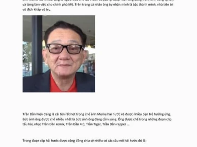 Trần Dần là ai và tại sao "trần dần meme" lại nổi tiếng đến vậy?